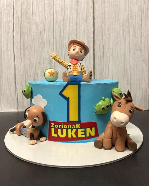 Tarta de Toy Story con el 1