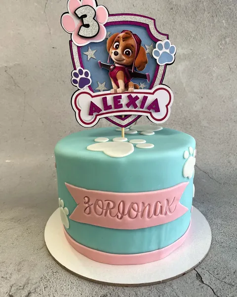 Tarta de Paw Patrol con Skye