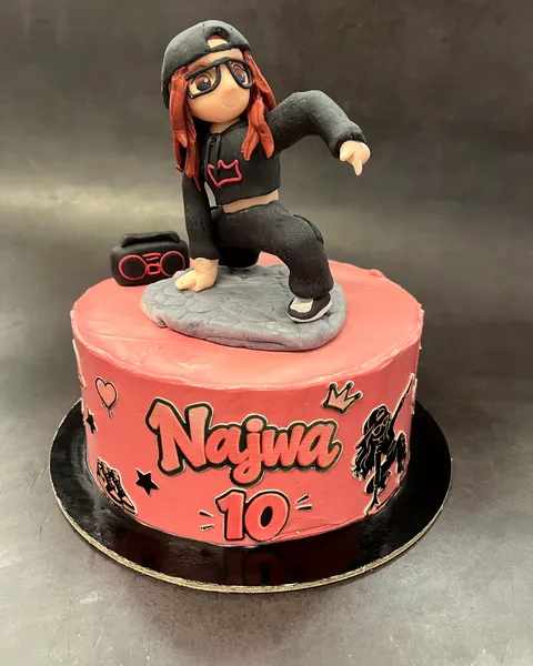 Tarta de bailarina urbana con el 10