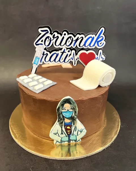 Tarta de enfermera de chocolate