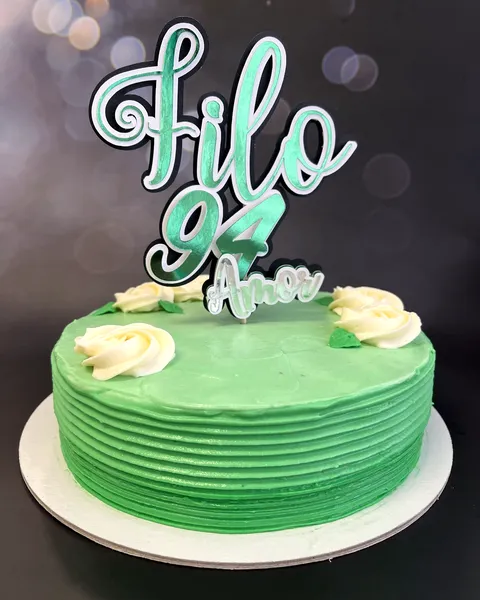 Tarta verde con el 94