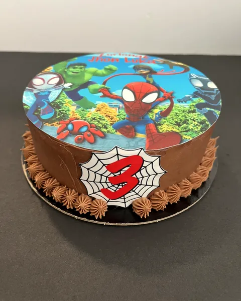 Tarta de Spidey con el 3