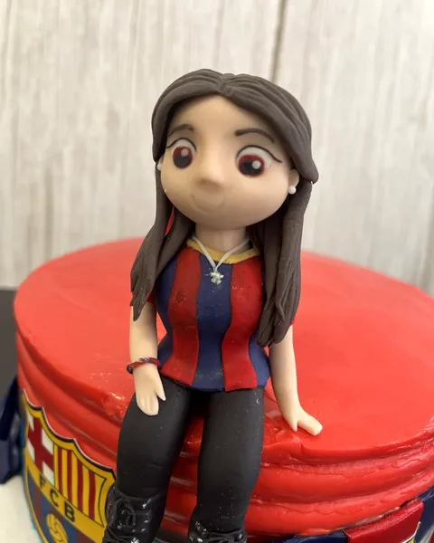 Aficionada del Barça de fondant