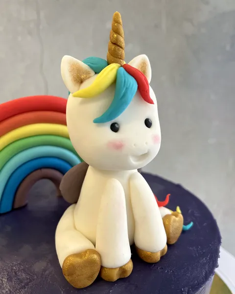 Unicornio de fondant