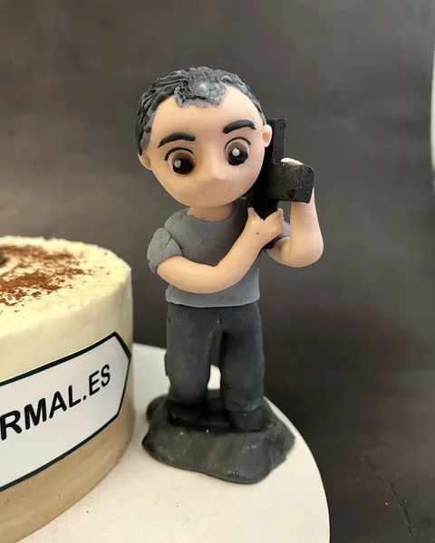 Fotógrafo de fondant con cámara
