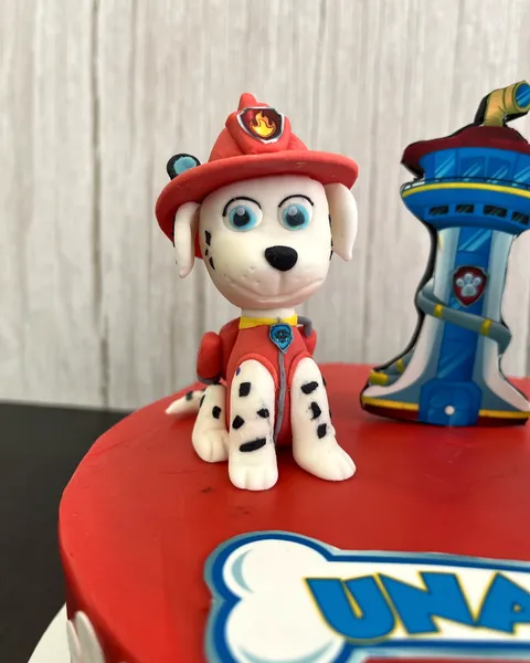 Marshall de la Patrulla Canina de fondant