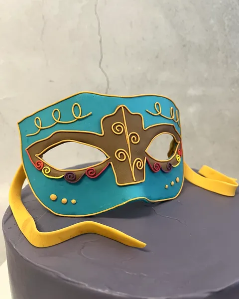 Antifaz veneciano de fondant