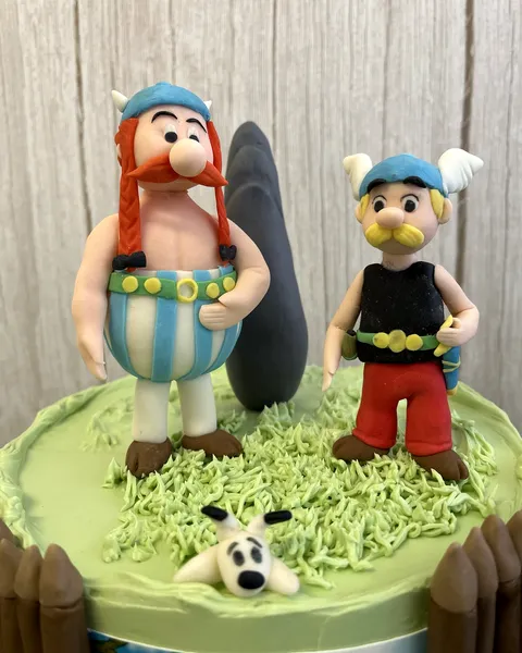 Astérix y Obélix de fondant