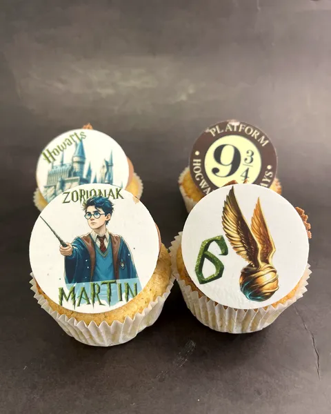 Cupcakes de Harry Potter con Hogwarts